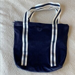 Navy pink Victoria secret Tote Bag with White Straps